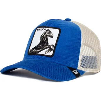 Καπέλα καμπύλη μπλε snapback Sly Stallione Corduroy The Farm Goorin Bros.