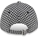 new-era-curved-brim-women-9forty-houndstooth-new-york-yankees-mlb-black-and-white-adjustable-cap