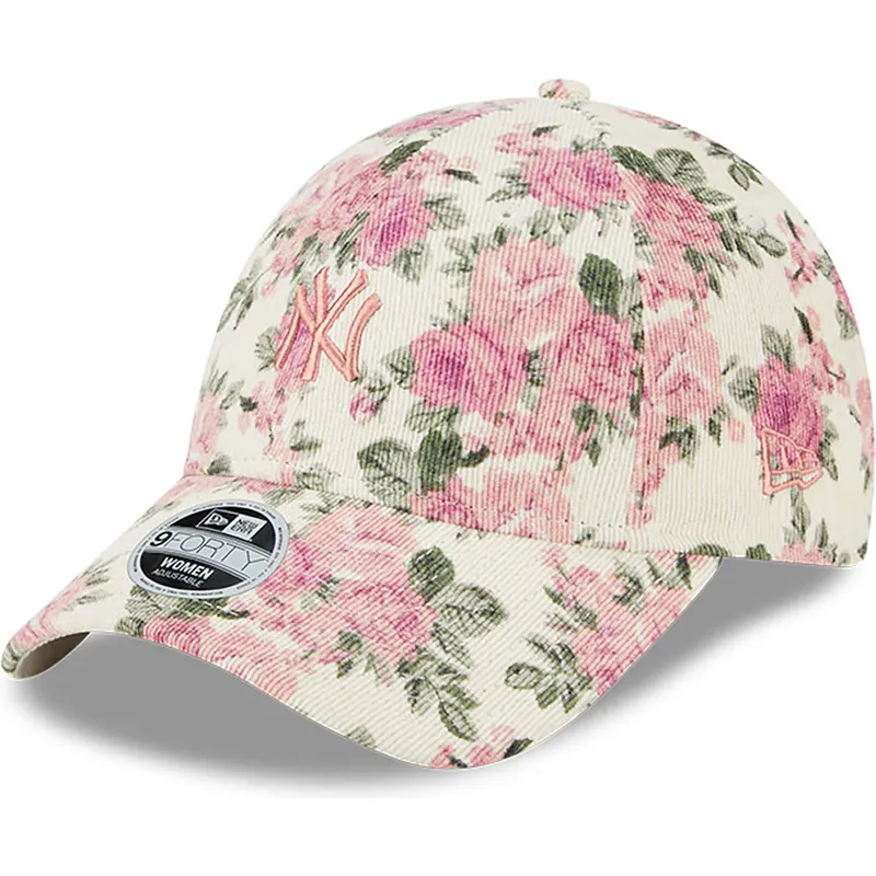 curva-rosa-9forty-floral-cord-new-york-yankees-mlb-new-era