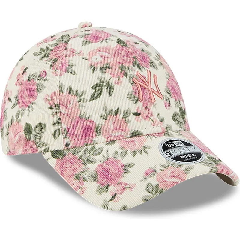 curva-rosa-9forty-floral-cord-new-york-yankees-mlb-new-era