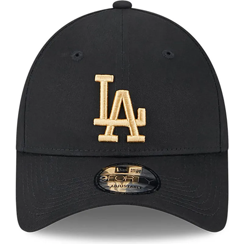 curva-dorado-9forty-league-essential-los-angeles-dodgers-mlb-new-era