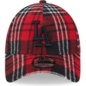 curva-negro-9forty-check-los-angeles-dodgers-mlb-new-era