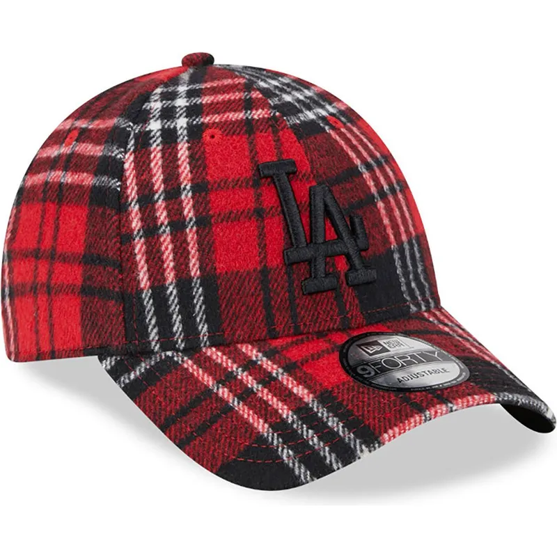 curva-negro-9forty-check-los-angeles-dodgers-mlb-new-era
