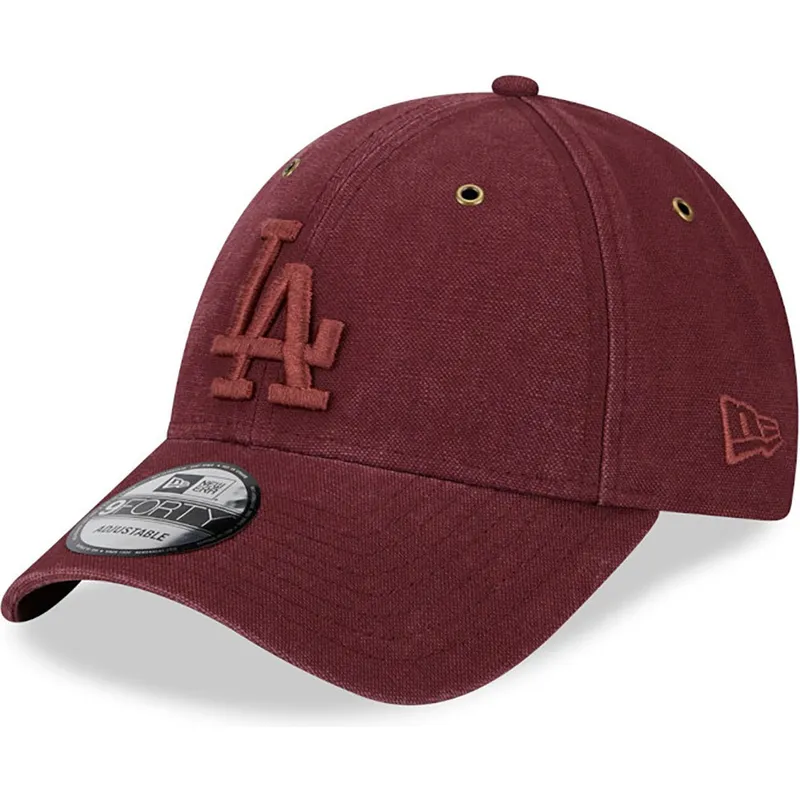 curva-granate-granate-9forty-washed-canvas-los-angeles-dodgers-mlb-new-era