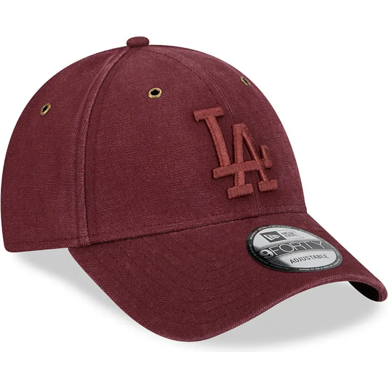 curva-granate-granate-9forty-washed-canvas-los-angeles-dodgers-mlb-new-era