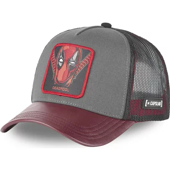 Capslab Deadpool MAR6 DEA2 Marvel Comics Grey and Maroon Trucker Hat