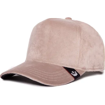 Καπέλα καμπύλη μπεζ snapback Velour Blank The Farm Goorin Bros.