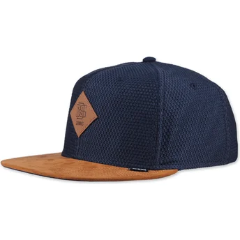 Καπέλα επίπεδη ναυτικό μπλε snapback Honey Knit από Djinns