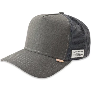 Καπέλα καμπύλη γκρι snapback HFT Glencheck από Djinns