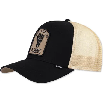 Καπέλα καμπύλη μαύρο snapback Rebellion HFT από Djinns