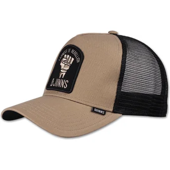 Καπέλα καμπύλη μπεζ snapback Rebellion HFT από Djinns