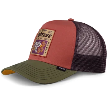 Καπέλα καμπύλη κόκκινο snapback Food Oysters HFT από Djinns