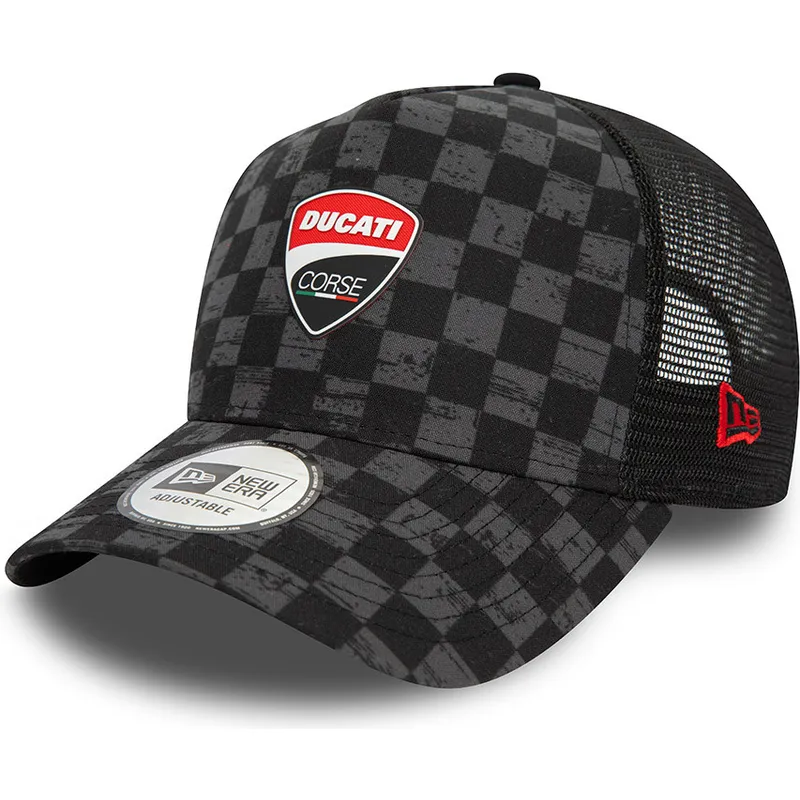 curva-snapback-9forty-a-frame-all-over-print-check-ducati-motor-motogp-new-era