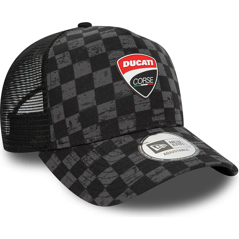 curva-snapback-9forty-a-frame-all-over-print-check-ducati-motor-motogp-new-era