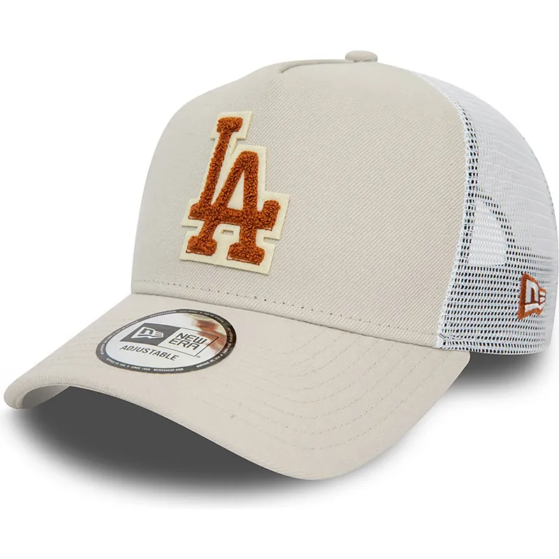 curva-snapback-marron-a-frame-boucle-los-angeles-dodgers-mlb-new-era