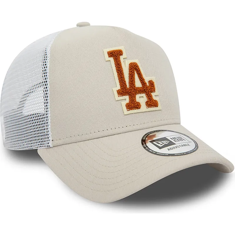 curva-snapback-marron-a-frame-boucle-los-angeles-dodgers-mlb-new-era