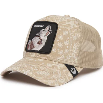Καπέλα καμπύλη μπεζ snapback Lone Wolf Sign O' The Times The Farm Paisley The Farm Goorin Bros.