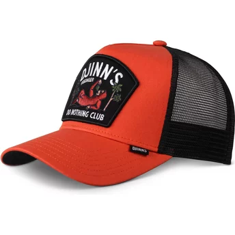 Djinns Do Nothing Club HFT DNC Sloth Orange and Black Trucker Hat