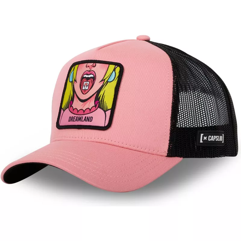 capslab-dreamland-dre2-cute-pink-and-black-trucker-hat