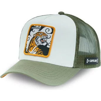 Capslab Angry Tiger CL4 TIG Fantastic Beasts White and Green Trucker Hat
