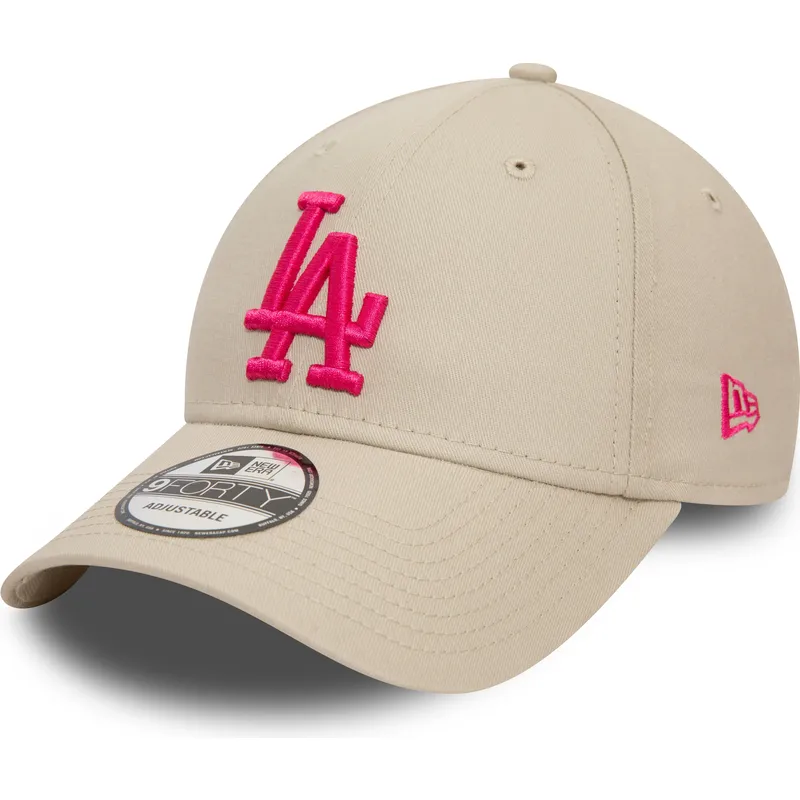 curva-rosa-9forty-league-essential-los-angeles-dodgers-mlb-new-era