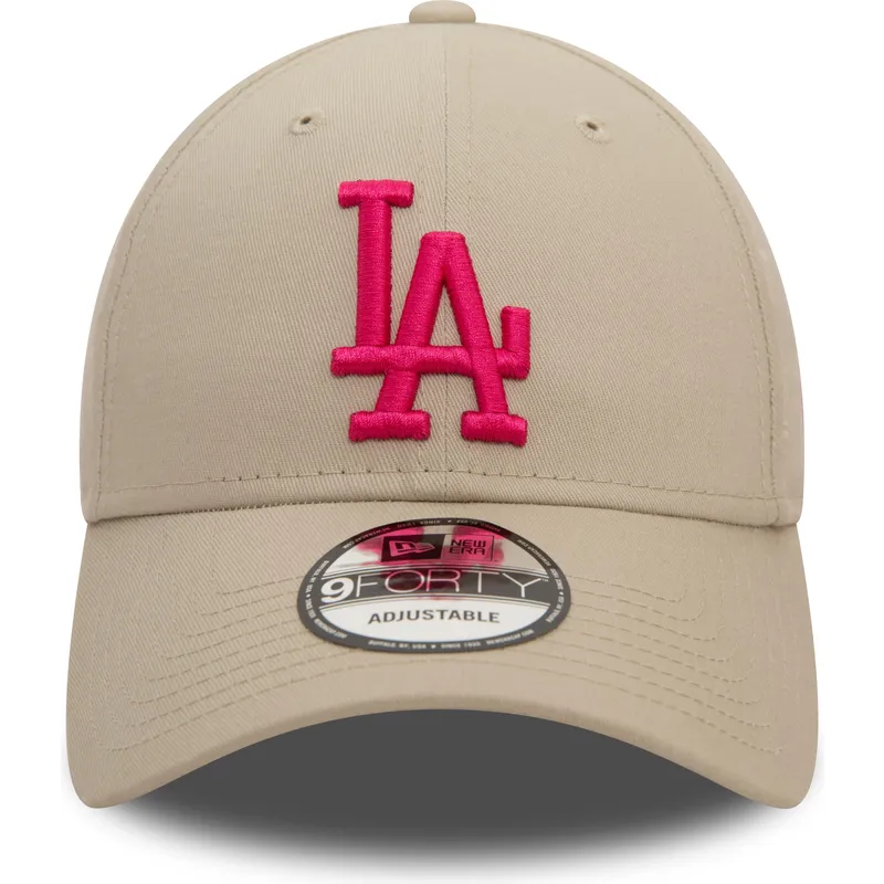 curva-rosa-9forty-league-essential-los-angeles-dodgers-mlb-new-era