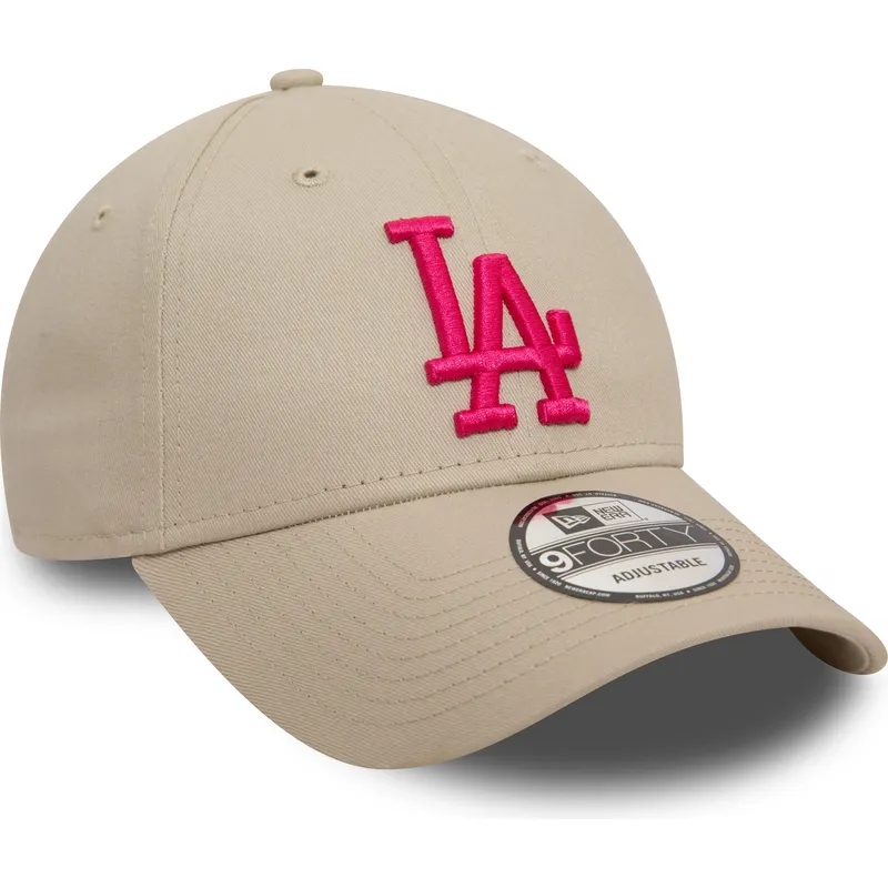 curva-rosa-9forty-league-essential-los-angeles-dodgers-mlb-new-era