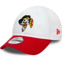 new-era-curved-brim-youth-wonder-woman-hero-dc-comics-white-and-red-adjustable-cap