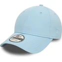 new-era-curved-brim-9forty-essential-light-blue-adjustable-cap