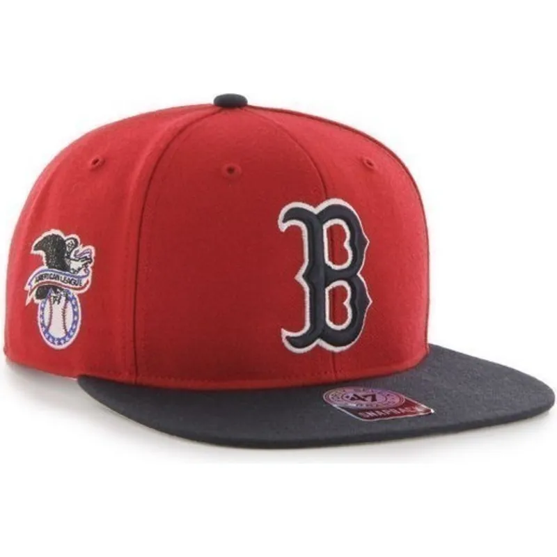 plana-snapback-boston-red-sox-mlb-47-brand