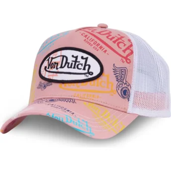 Καπέλα καμπύλη ροζ snapback LE POU από Von Dutch