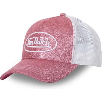 Καπέλα καμπύλη ροζ snapback GLITTER P από Von Dutch