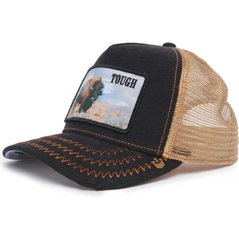 Καπέλα καμπύλη μαύρο snapback Tough Model No. 70U9H Rodeo The Farm Goorin Bros.