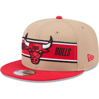 Καπέλα επίπεδη καφέ snapback 9FIFTY Draft 2024 από Chicago Bulls NBA από New Era
