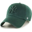 47-brand-curved-brim-gren-logo-new-york-yankees-mlb-clean-up-green-cap