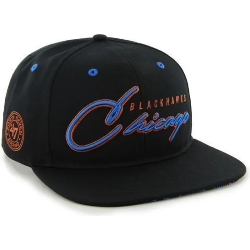 plana-snapback-de-letras-chicago-blackhawks-nhl-47-brand