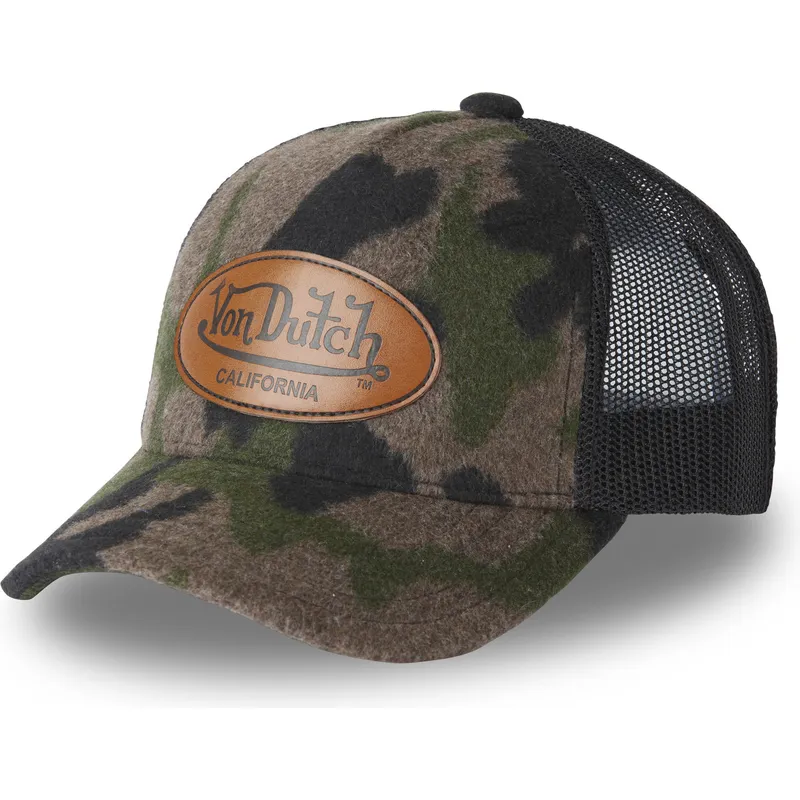 Von Dutch Camo Strapback Hat And Cap One Saiz good