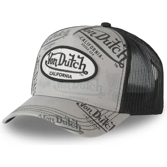 Καπέλα καμπύλη γκρι snapback CAFE02 από Von Dutch
