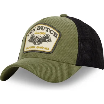 Von Dutch KAK Green and Black Trucker Hat