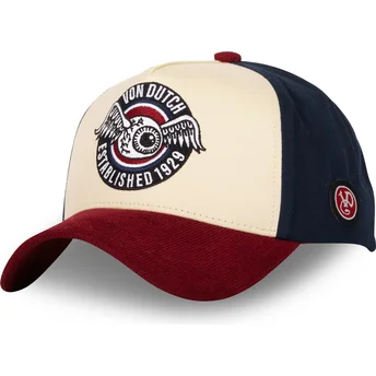 Καπέλα καμπύλη πολύχρωμο snapback VINT02 από Von Dutch