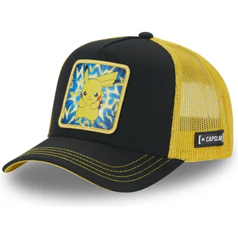 Capslab Pikachu PMK5 THU Pokémon Black and Yellow Trucker Hat