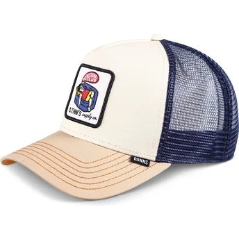 Djinns Do Nothing Club HFT DNC 1.2 Beige and Blue Trucker Hat