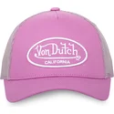 von-dutch-lof-b13-pink-adjustable-trucker-hat