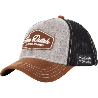 Καπέλα καμπύλη καφέ snapback 01 από Von Dutch