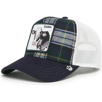 Καπέλα καμπύλη ναυτικό μπλε snapback Cash Moon Cow UK Plaid The Farm Goorin Bros.