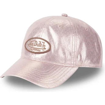 Καπέλα καμπύλη ροζ ρυθμιζόμενη ταινία PIN από Von Dutch