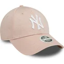 new-era-curved-brim-women-9forty-glitter-new-york-yankees-mlb-pink-adjustable-cap