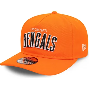 New Era Curved Brim 9FIFTY A Frame Coaches Cincinnati Bengals NFL Orange Snapback Cap