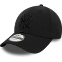 new-era-curved-brim-black-logo-39thirty-stretch-nylon-new-york-yankees-mlb-black-fitted-cap