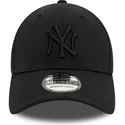 new-era-curved-brim-black-logo-39thirty-stretch-nylon-new-york-yankees-mlb-black-fitted-cap